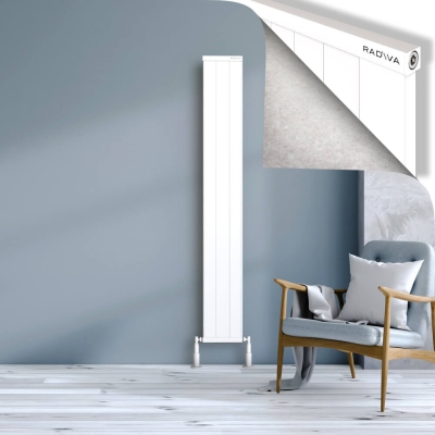 Radiva - RIO Dekoratif Alüminyum Radyatör 1800x304 Beyaz (1)