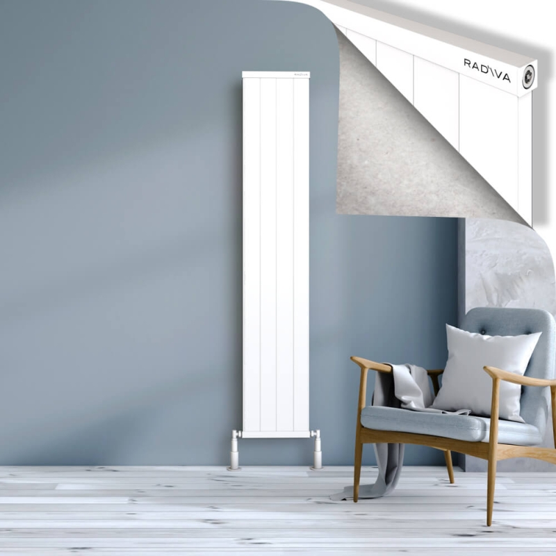 RIO Dekoratif Alüminyum Radyatör 1800x404 Beyaz - 2RIO18000404B1TS