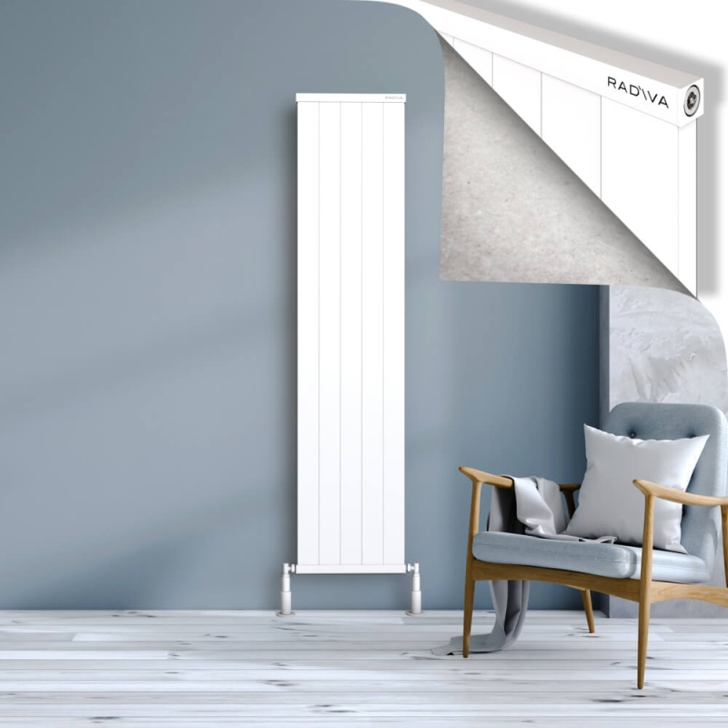 RIO Dekoratif Alüminyum Radyatör 1800x504 Beyaz - 2RIO18000504B1TS