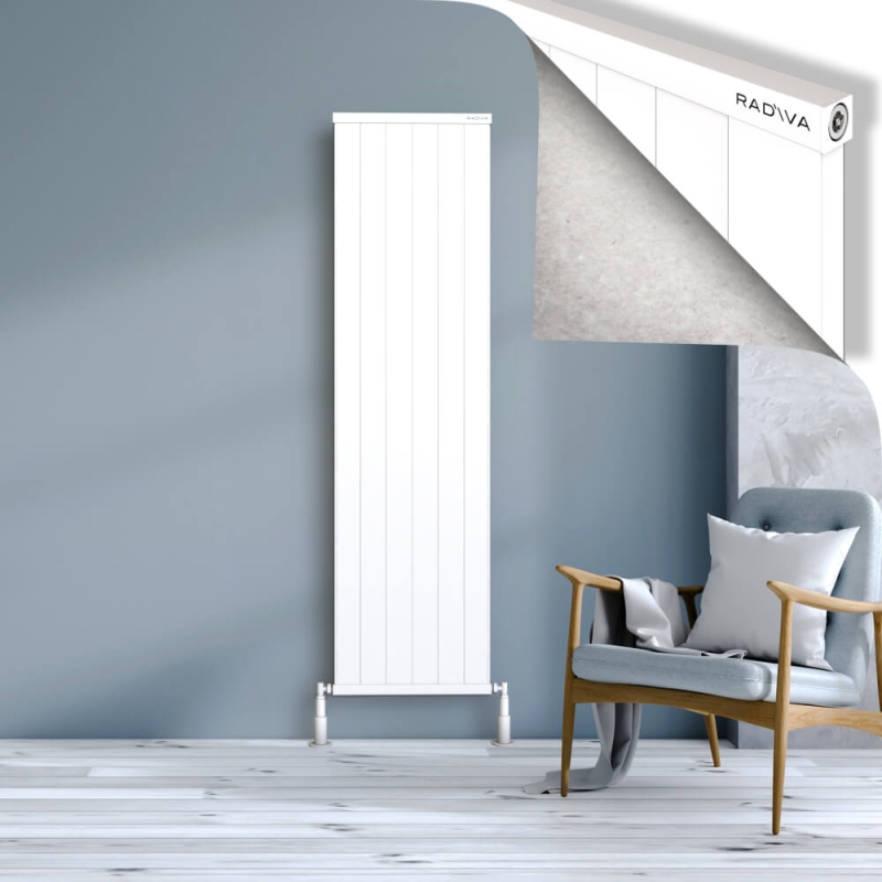 RIO Dekoratif Alüminyum Radyatör 1800x604 Beyaz - 2RIO18000604B1TS