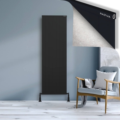Radiva - RIO Dekoratif Alüminyum Radyatör 1800x704 Siyah