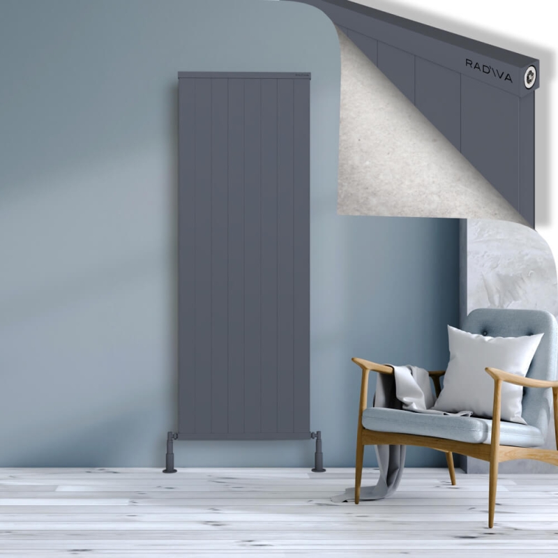 RIO Dekoratif Alüminyum Radyatör 1800x804 Antrasit - 2RIO18000804B2TS