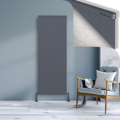 Radiva - RIO Dekoratif Alüminyum Radyatör 1800x804 Antrasit