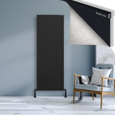 Radiva - RIO Dekoratif Alüminyum Radyatör 1800x804 Siyah - 1199