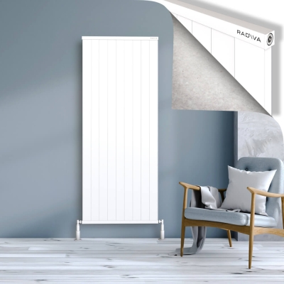 Radiva - RIO Dekoratif Alüminyum Radyatör 1800x904 Beyaz (1)