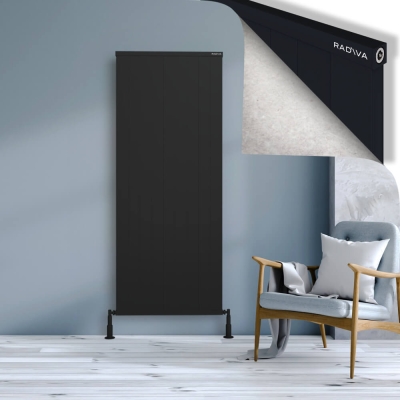 Radiva - RIO Dekoratif Alüminyum Radyatör 1800x904 Siyah (1)