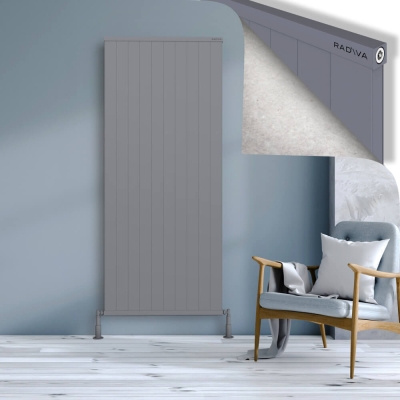 Radiva - RIO Dekoratif Alüminyum Radyatör 1900x1004 Gri - 400