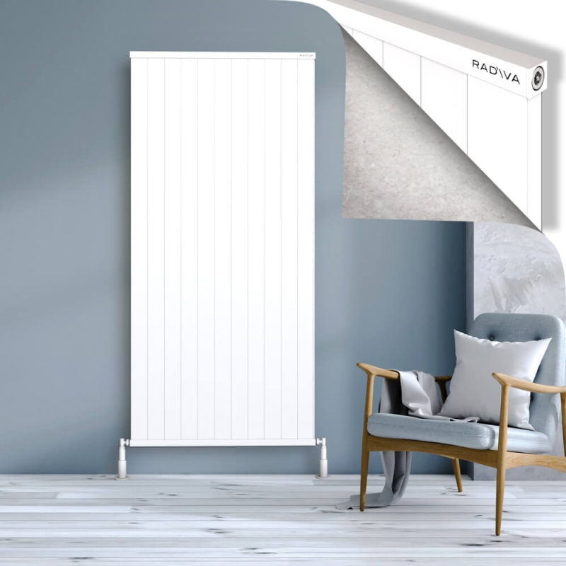 RIO Dekoratif Alüminyum Radyatör 1900x1104 Beyaz - 2RIO19001104B1TS