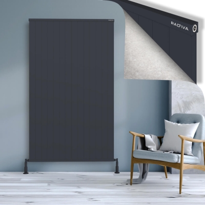 Radiva - RIO Dekoratif Alüminyum Radyatör 1900x1404 Koyu Antrasit