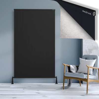 Radiva - RIO Dekoratif Alüminyum Radyatör 1900x1404 Siyah