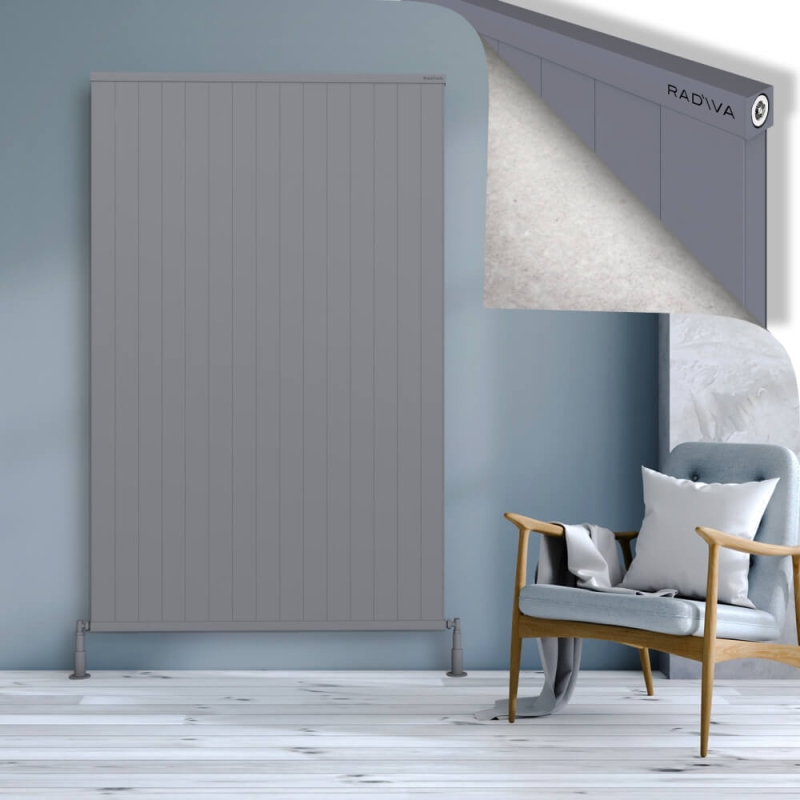 RIO Dekoratif Alüminyum Radyatör 1900x1504 Gri - 2RIO19001504BLTS