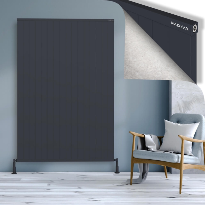 RIO Dekoratif Alüminyum Radyatör 1900x1604 Koyu Antrasit - 2RIO19001604B6TS