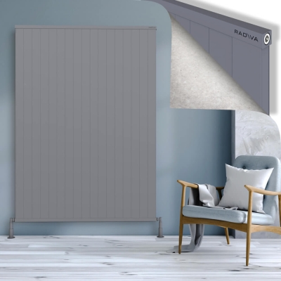 Radiva - RIO Dekoratif Alüminyum Radyatör 1900x1704 Gri (1)