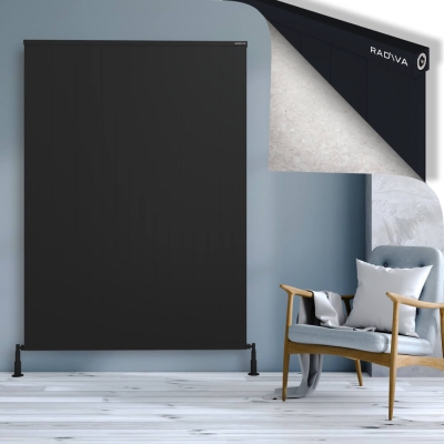 Radiva - RIO Dekoratif Alüminyum Radyatör 1900x1704 Siyah (1)