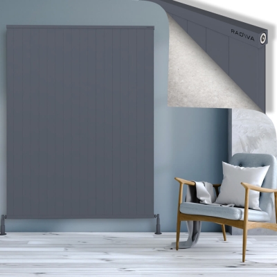 Radiva - RIO Dekoratif Alüminyum Radyatör 1900x1804 Antrasit (1)