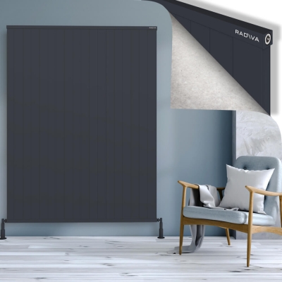 Radiva - RIO Dekoratif Alüminyum Radyatör 1900x1804 Koyu Antrasit