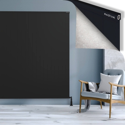 Radiva - RIO Dekoratif Alüminyum Radyatör 1900x2804 Siyah - 400
