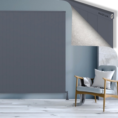 Radiva - RIO Dekoratif Alüminyum Radyatör 1900x3004 Antrasit (1)