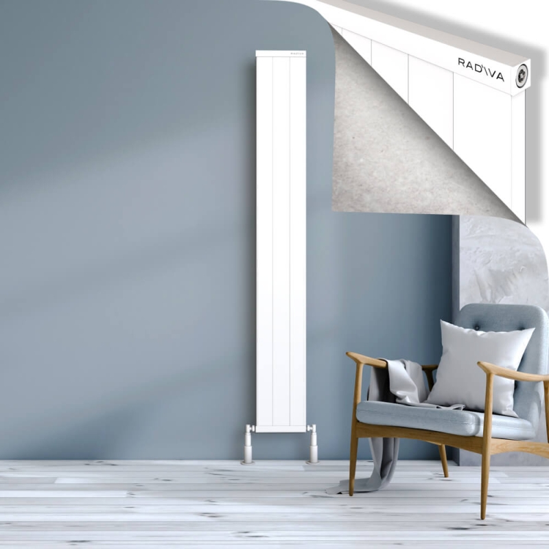 RIO Dekoratif Alüminyum Radyatör 1900x304 Beyaz - 2RIO19000304B1TS