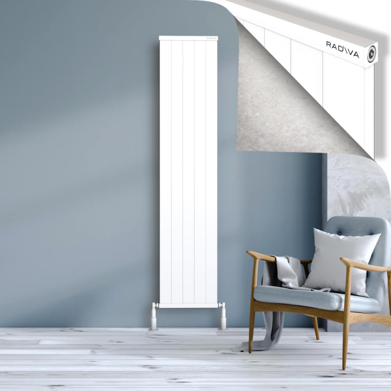 RIO Dekoratif Alüminyum Radyatör 1900x504 Beyaz - 2RIO19000504B1TS