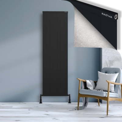 Radiva - RIO Dekoratif Alüminyum Radyatör 1900x704 Siyah (1)