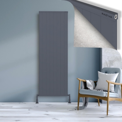 Radiva - RIO Dekoratif Alüminyum Radyatör 1900x804 Antrasit (1)