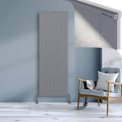 Radiva - RIO Dekoratif Alüminyum Radyatör 1900x804 Gri - 400