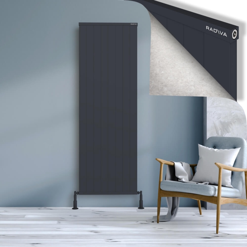 RIO Dekoratif Alüminyum Radyatör 1900x804 Koyu Antrasit - 2RIO19000804B6TS