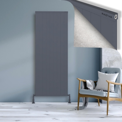 Radiva - RIO Dekoratif Alüminyum Radyatör 1900x904 Antrasit