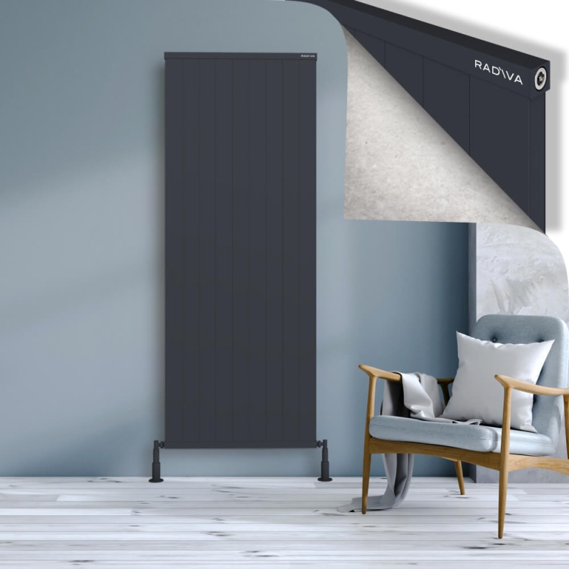 RIO Dekoratif Alüminyum Radyatör 1900x904 Koyu Antrasit - 2RIO19000904B6TS