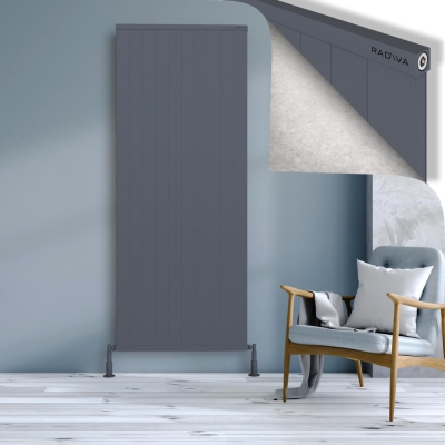 Radiva - RIO Dekoratif Alüminyum Radyatör 2000x1004 Antrasit (1)