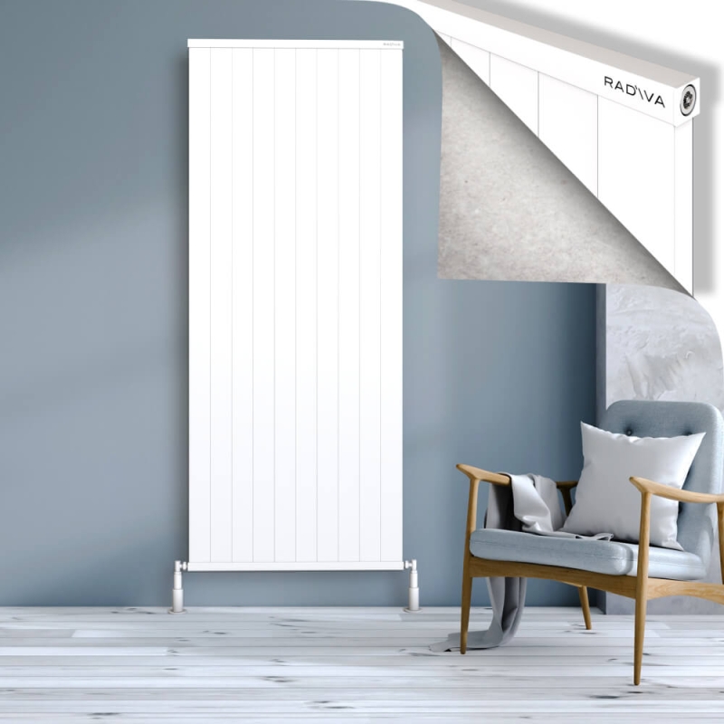 RIO Dekoratif Alüminyum Radyatör 2000x1004 Beyaz - 2RIO20001004B1TS