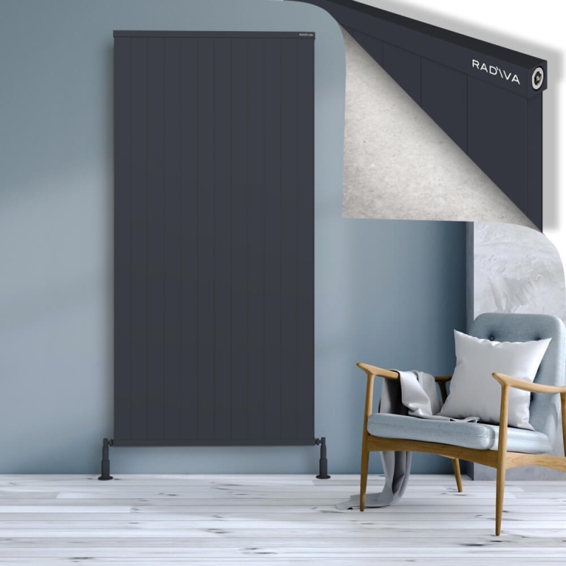 RIO Dekoratif Alüminyum Radyatör 2000x1204 Koyu Antrasit - 2RIO20001204B6TS