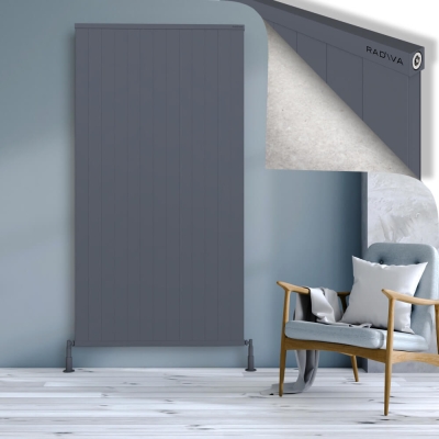 Radiva - RIO Dekoratif Alüminyum Radyatör 2000x1304 Antrasit