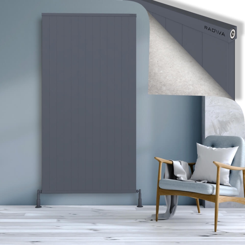 RIO Dekoratif Alüminyum Radyatör 2000x1304 Antrasit - 2RIO20001304B2TS