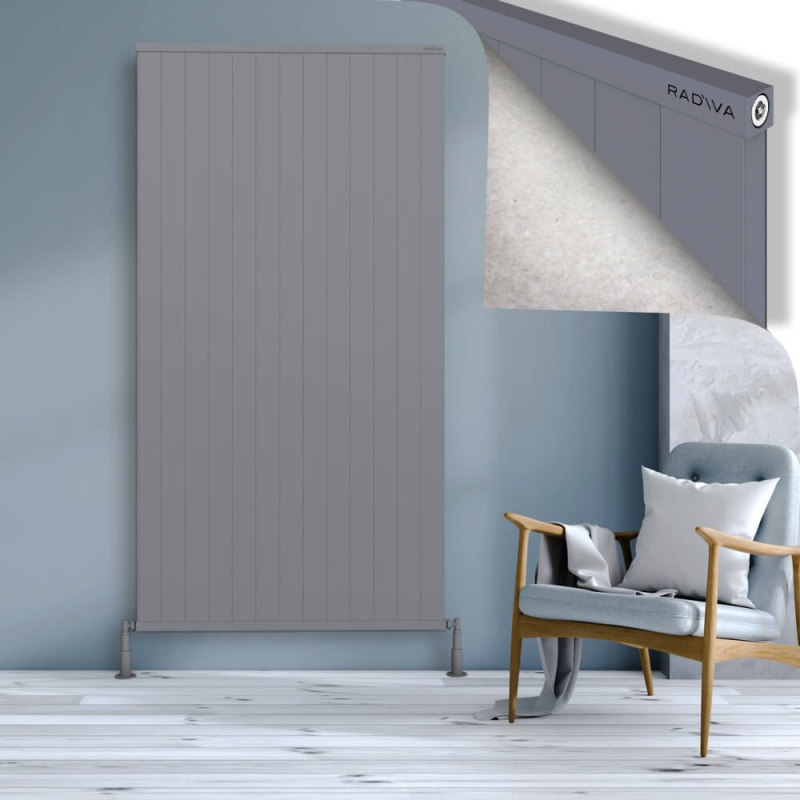 RIO Dekoratif Alüminyum Radyatör 2000x1304 Gri - 2RIO20001304BLTS