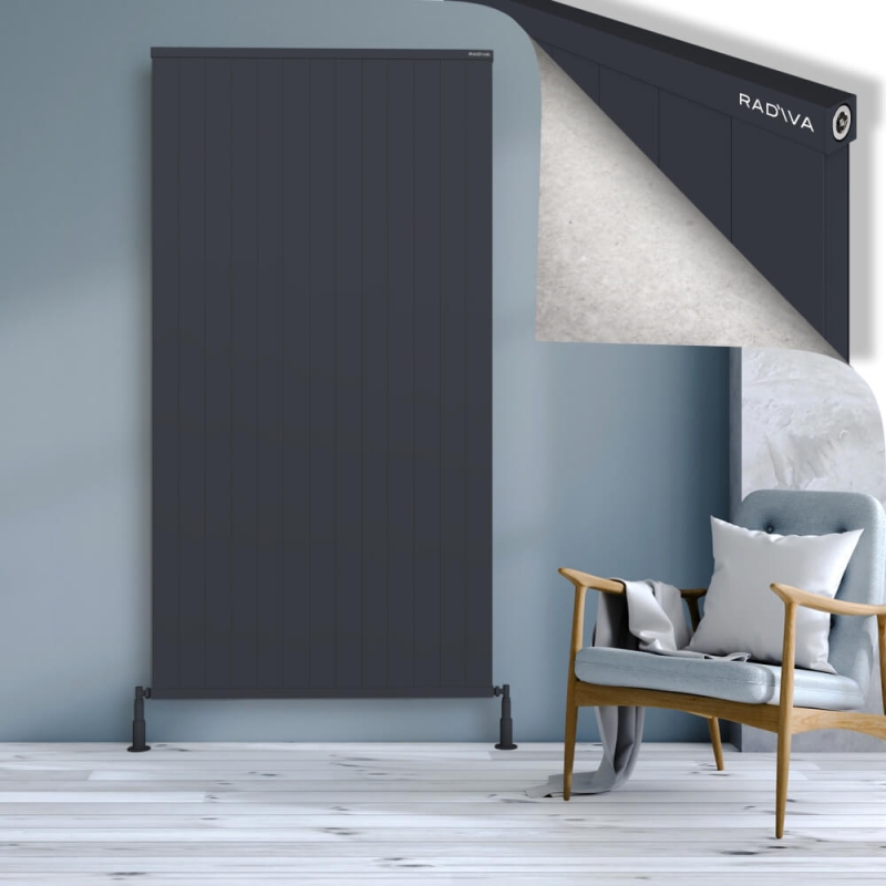 RIO Dekoratif Alüminyum Radyatör 2000x1304 Koyu Antrasit - 2RIO20001304B6TS