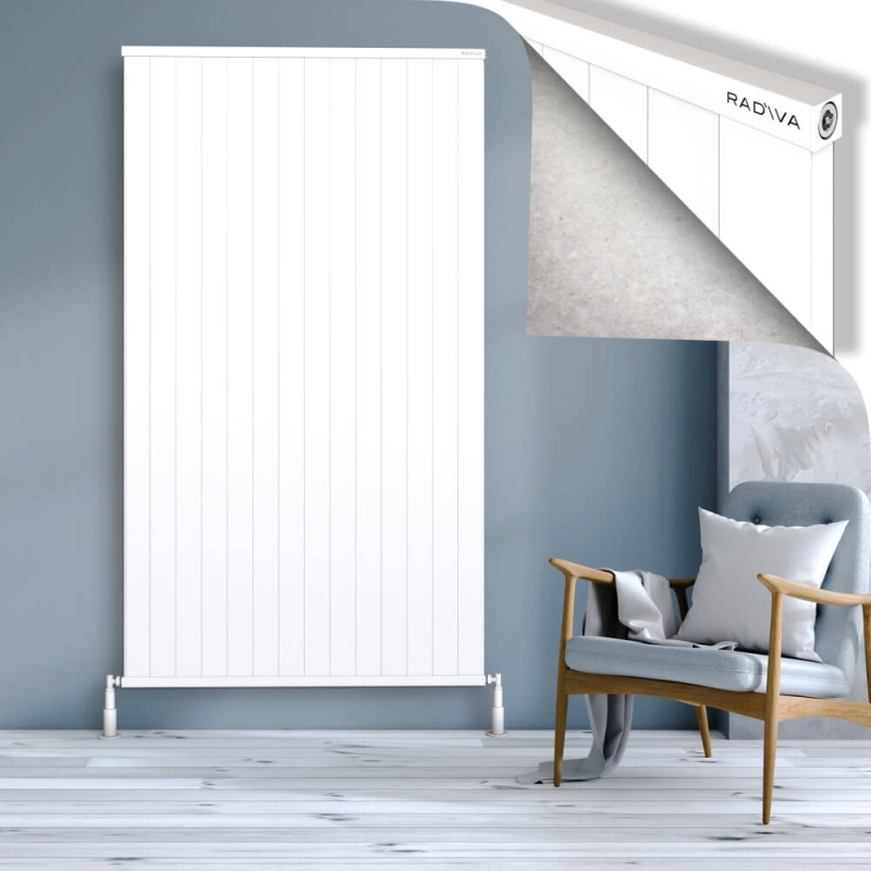 RIO Dekoratif Alüminyum Radyatör 2000x1404 Beyaz - 2RIO20001404B1TS