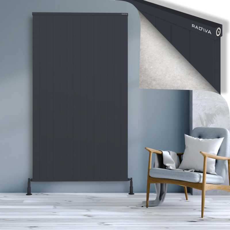 RIO Dekoratif Alüminyum Radyatör 2000x1404 Koyu Antrasit - 2RIO20001404B6TS