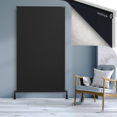 Radiva - RIO Dekoratif Alüminyum Radyatör 2000x1404 Siyah - 400