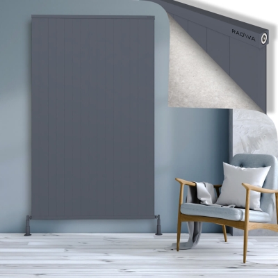 Radiva - RIO Dekoratif Alüminyum Radyatör 2000x1504 Antrasit