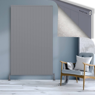 Radiva - RIO Dekoratif Alüminyum Radyatör 2000x1504 Gri (1)