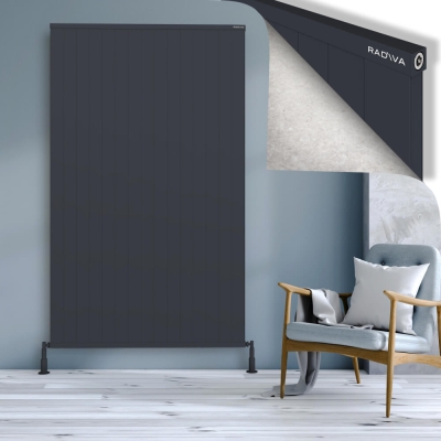 Radiva - RIO Dekoratif Alüminyum Radyatör 2000x1504 Koyu Antrasit - 400