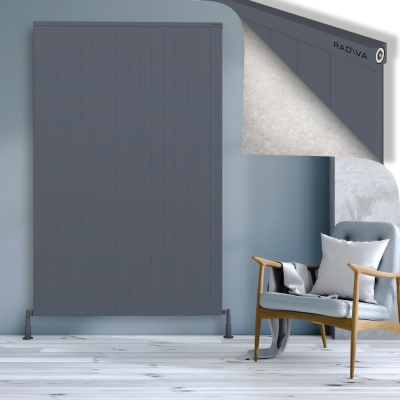 Radiva - RIO Dekoratif Alüminyum Radyatör 2000x1604 Antrasit (1)