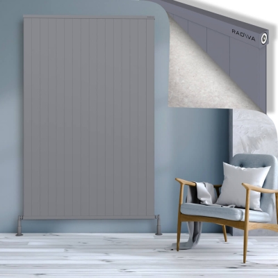 Radiva - RIO Dekoratif Alüminyum Radyatör 2000x1604 Gri