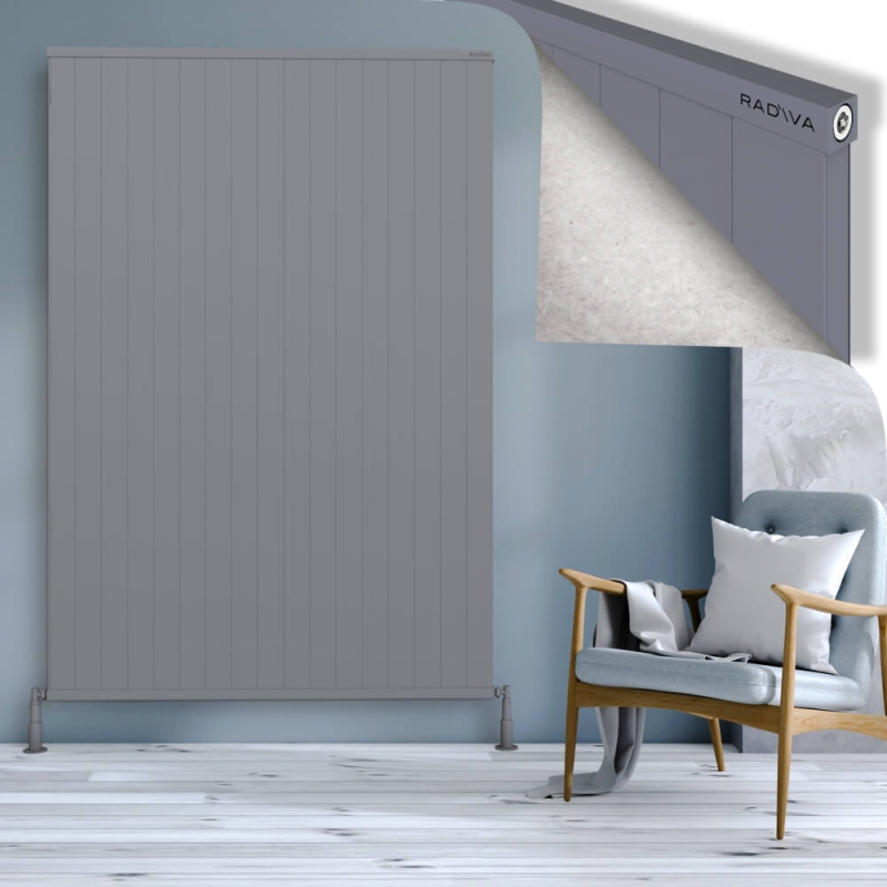 RIO Dekoratif Alüminyum Radyatör 2000x1704 Gri - 2RIO20001704BLTS