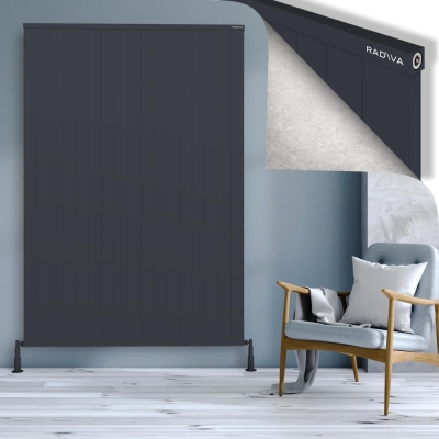 Radiva - RIO Dekoratif Alüminyum Radyatör 2000x1704 Koyu Antrasit