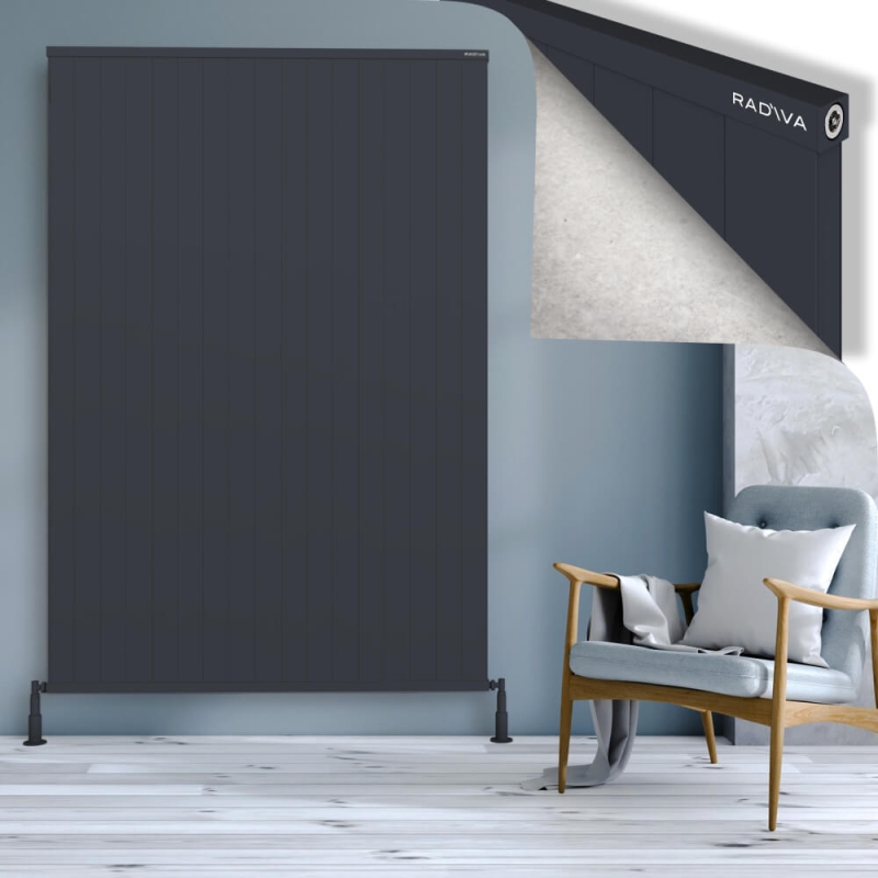 RIO Dekoratif Alüminyum Radyatör 2000x1704 Koyu Antrasit - 2RIO20001704B6TS