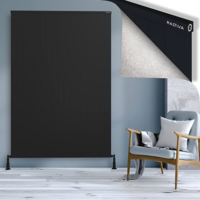 Radiva - RIO Dekoratif Alüminyum Radyatör 2000x1704 Siyah (1)