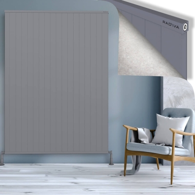 Radiva - RIO Dekoratif Alüminyum Radyatör 2000x1804 Gri